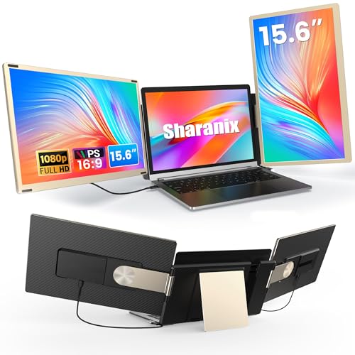 15.6" Portable Triple Monitor with IPS FHD 1080P Display C7486