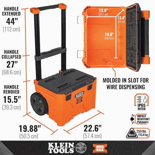 Modular Tool Storage System with 10-Inch Rubber Wheels Q197
