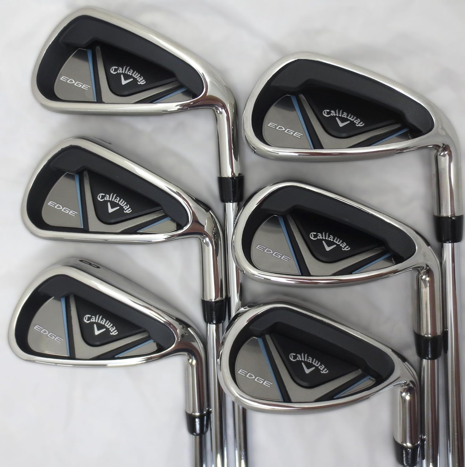 Complete Golf Set Driver Wood Hybrid Irons Putter Right Handed Regular Flex Black White Blue X622817