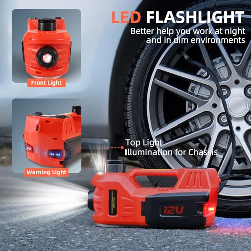 Electric Car Jack 5 Ton 12V Portable Hydraulic Jack with Led Light Q18014