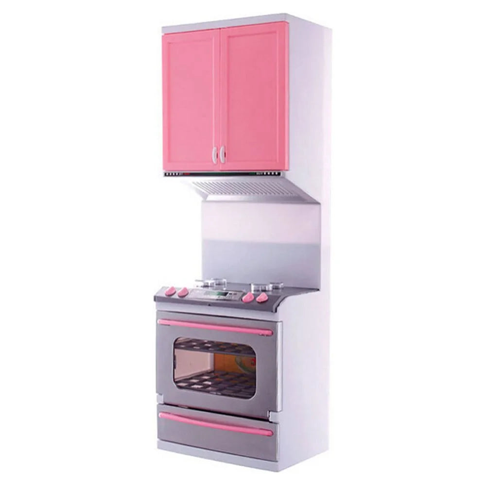 Mini Kids Kitchen Pretend Play Cooking Set Cabinet Stove Toy, 12.5 x 9.5 x 3 inch D7910