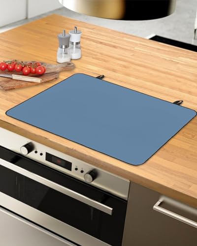 Pure Black Solid Color Stove Top Cover Z434