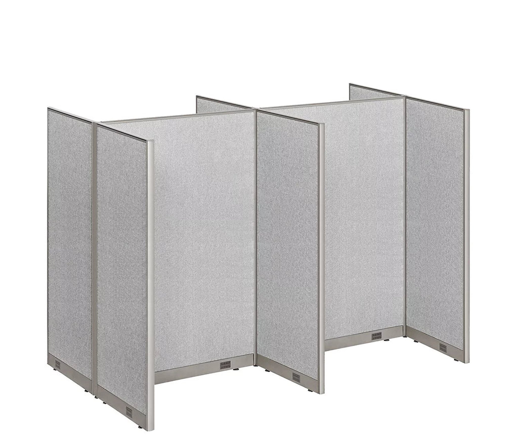 Office Cubicle Double 4 Stations 60D x 96W x 72H Office Partition Wall Room Divider V828