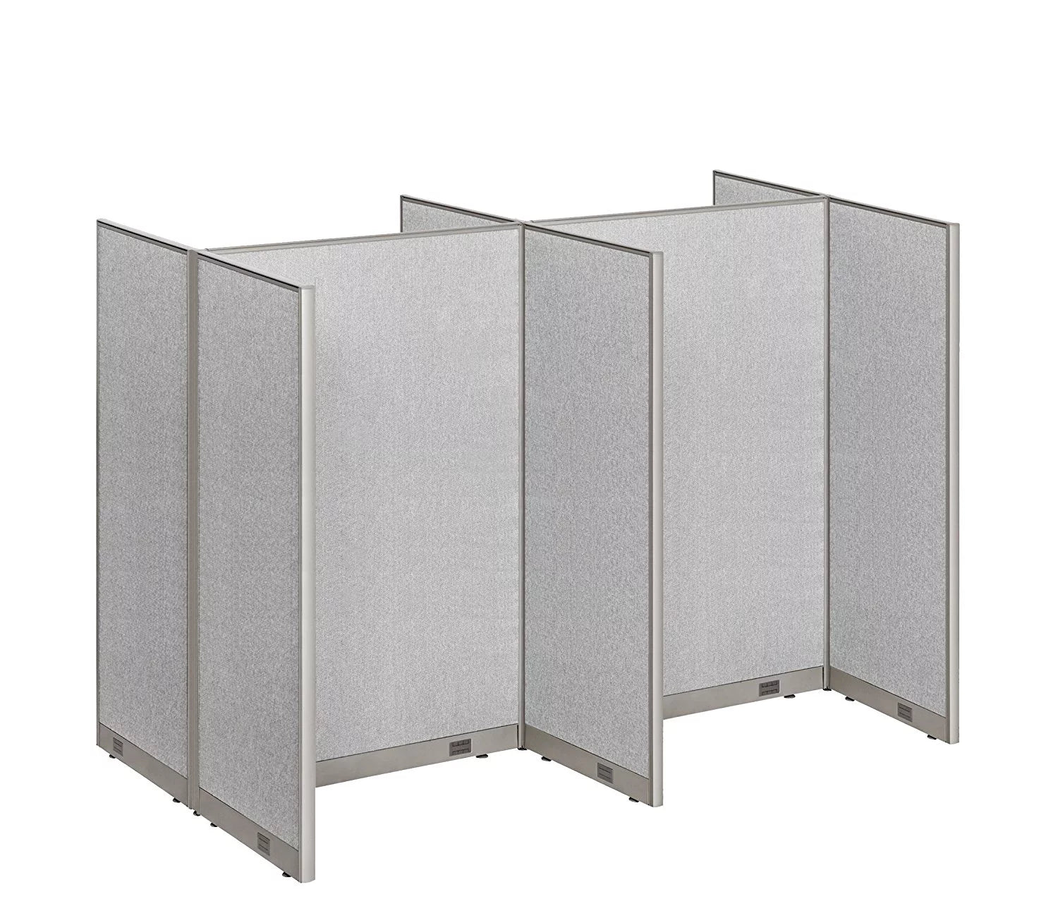 Office Cubicle Double 4 Stations 60D x 96W x 72H Office Partition Wall Room Divider V828