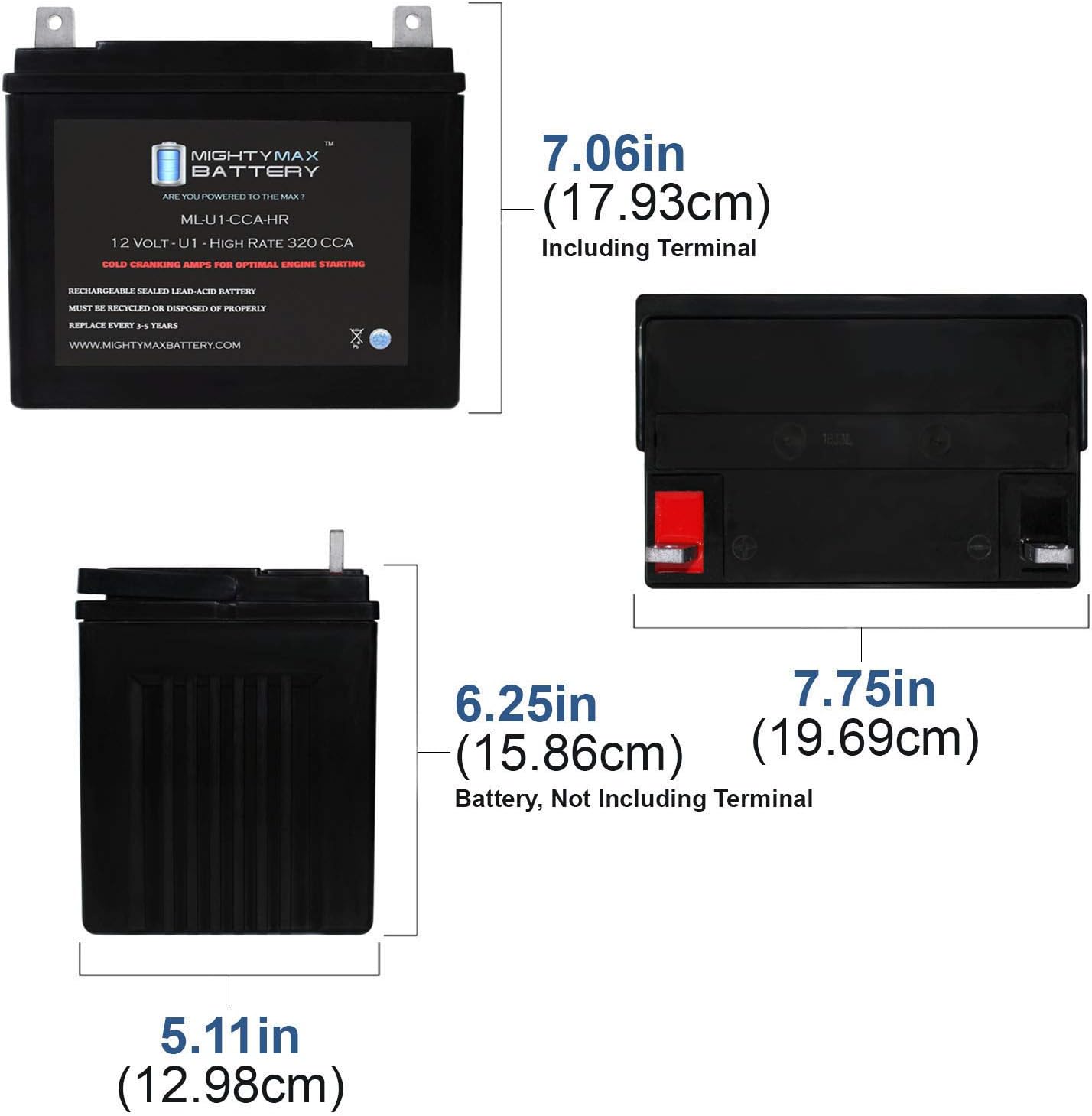 12V 320CCA Battery J165139