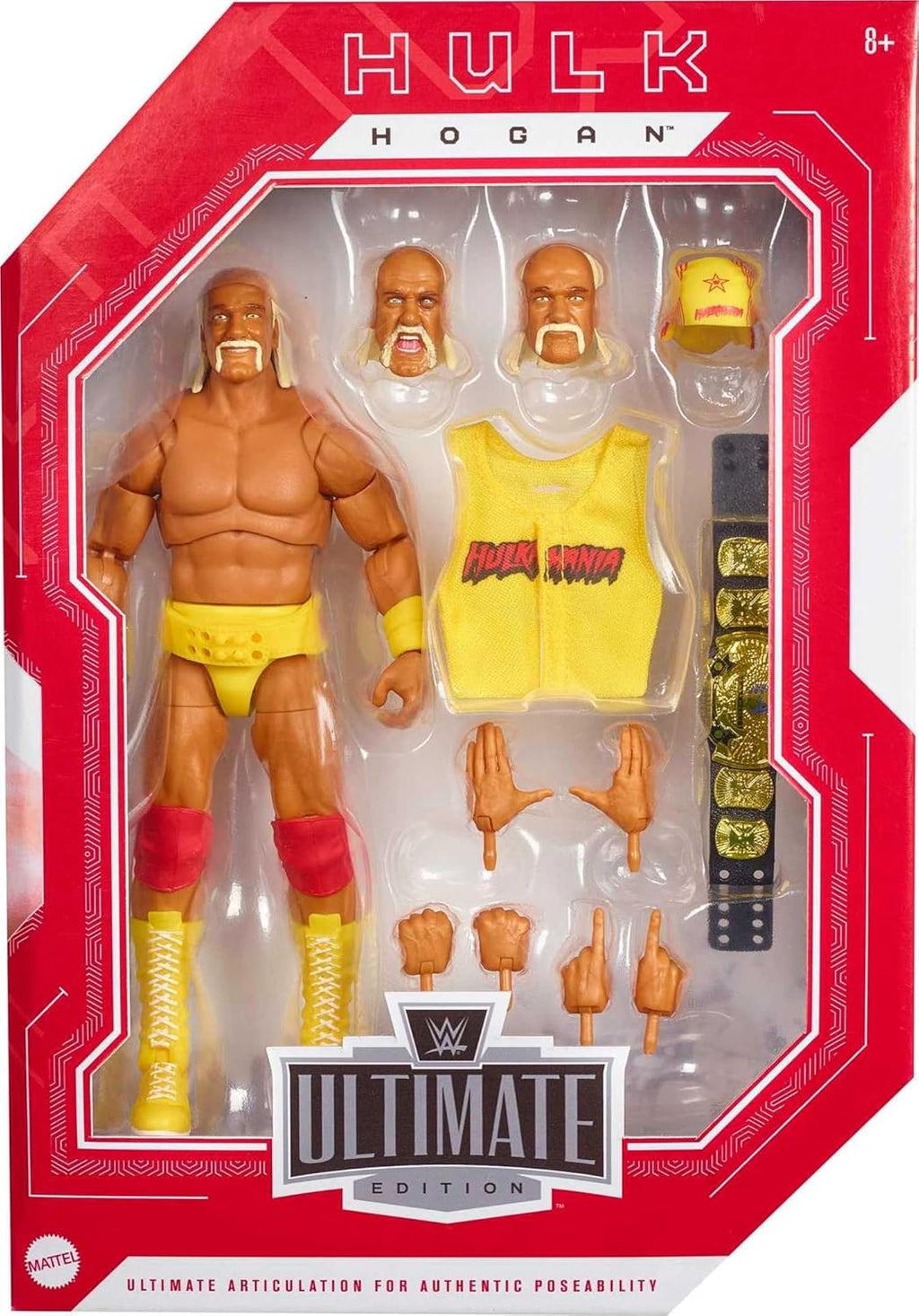 WWE Hulk Hogan Ultimate Edition Action Figure, 6-inch E55071