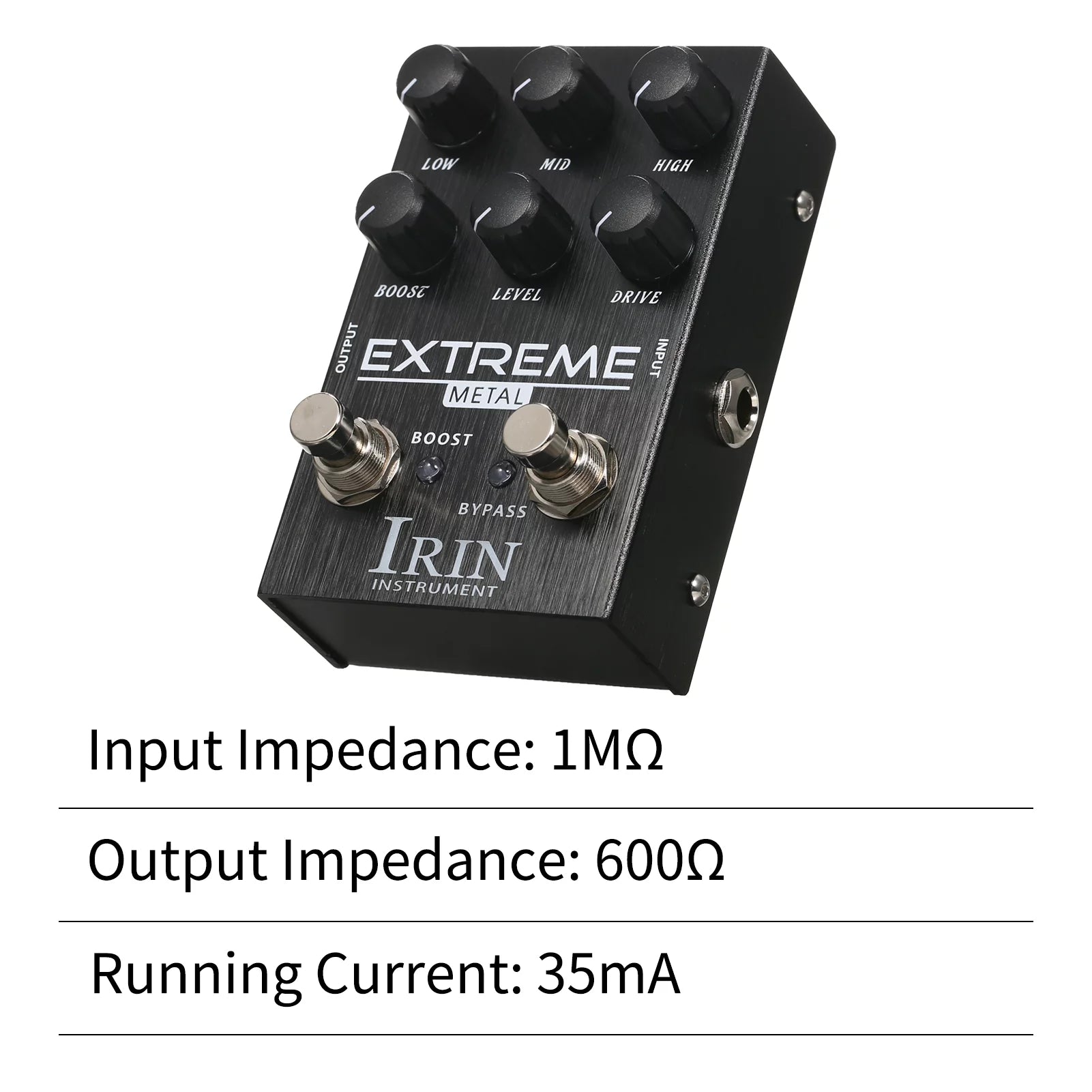 Distortion Guitar Effect Pedal with Frequency Boost Control F383