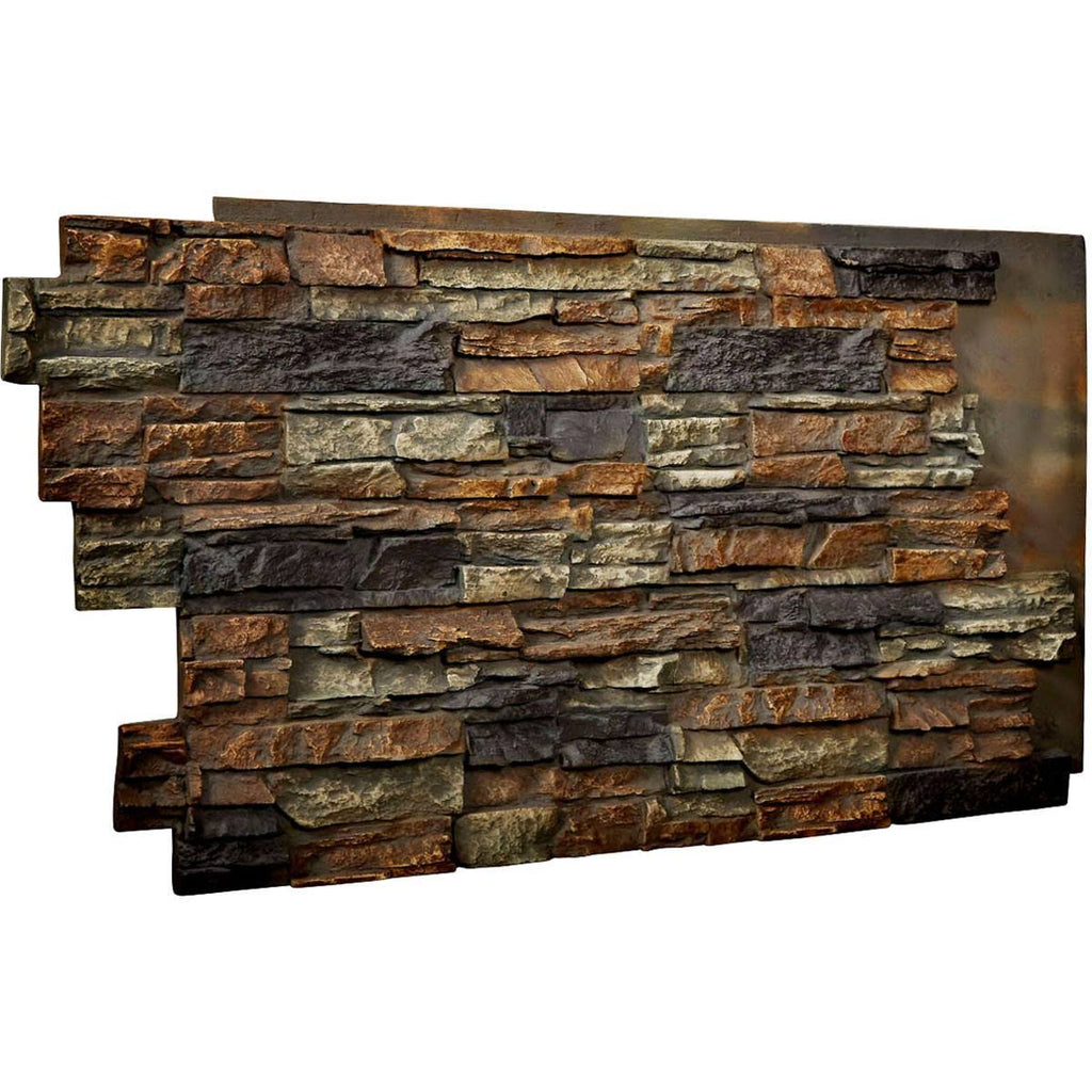 Redstone 48x22W x 25x22H x 1 1/2x22D Faux Stone Siding Panel Q29504