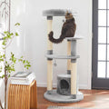 59.5-in Heavy Duty Faux Fur Cat Tree Condo J631