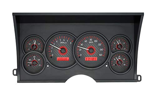 Carbon Fiber Analog Dash Gauges A93780