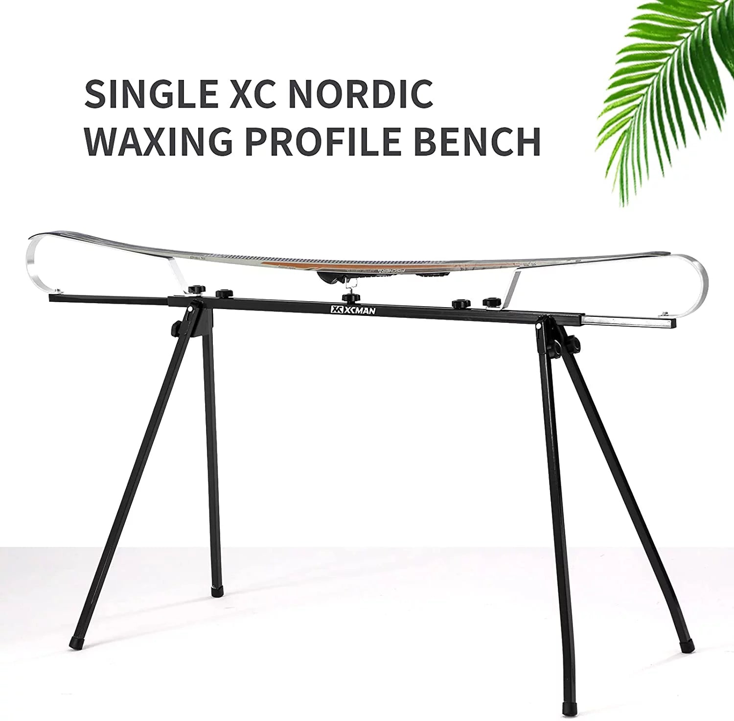 Cross Country Nordic Ski Waxing Single Profile Bench Table with Foldable Legs N985485