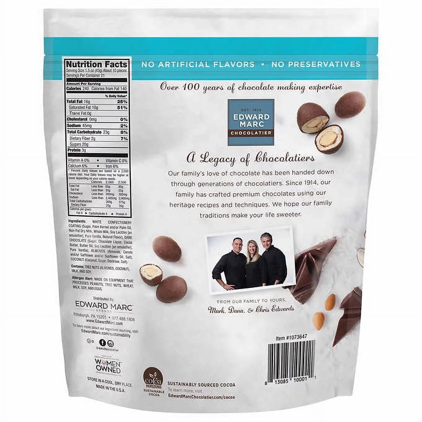 Coconut Almonds with Dark Chocolate 32 oz. C1340