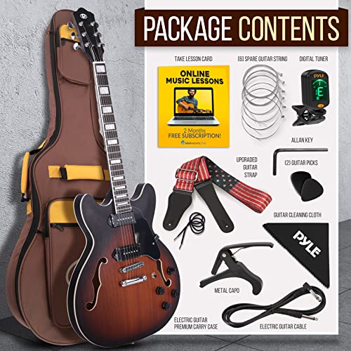 Semi Hollow Electric Guitar 6 String Full Size U75754