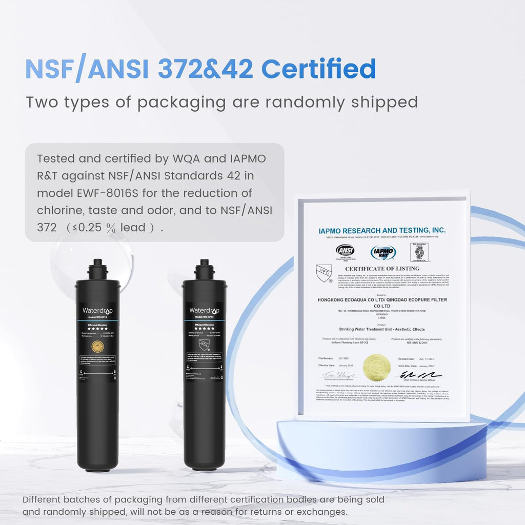 Under Sink Water Filter System and Replacement Filter Cartridge I613648