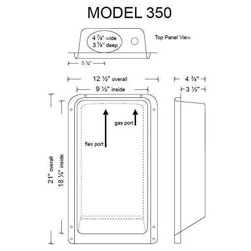 Recessed Dryer Vent Box F70798