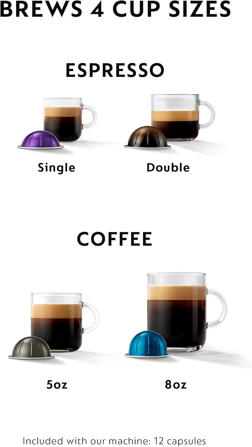 Matte Black Coffee and Espresso Machine with Milk Frother, 18 ounces L422767