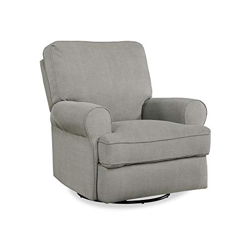 Gray Swivel Glider Recliner Chair Y513162
