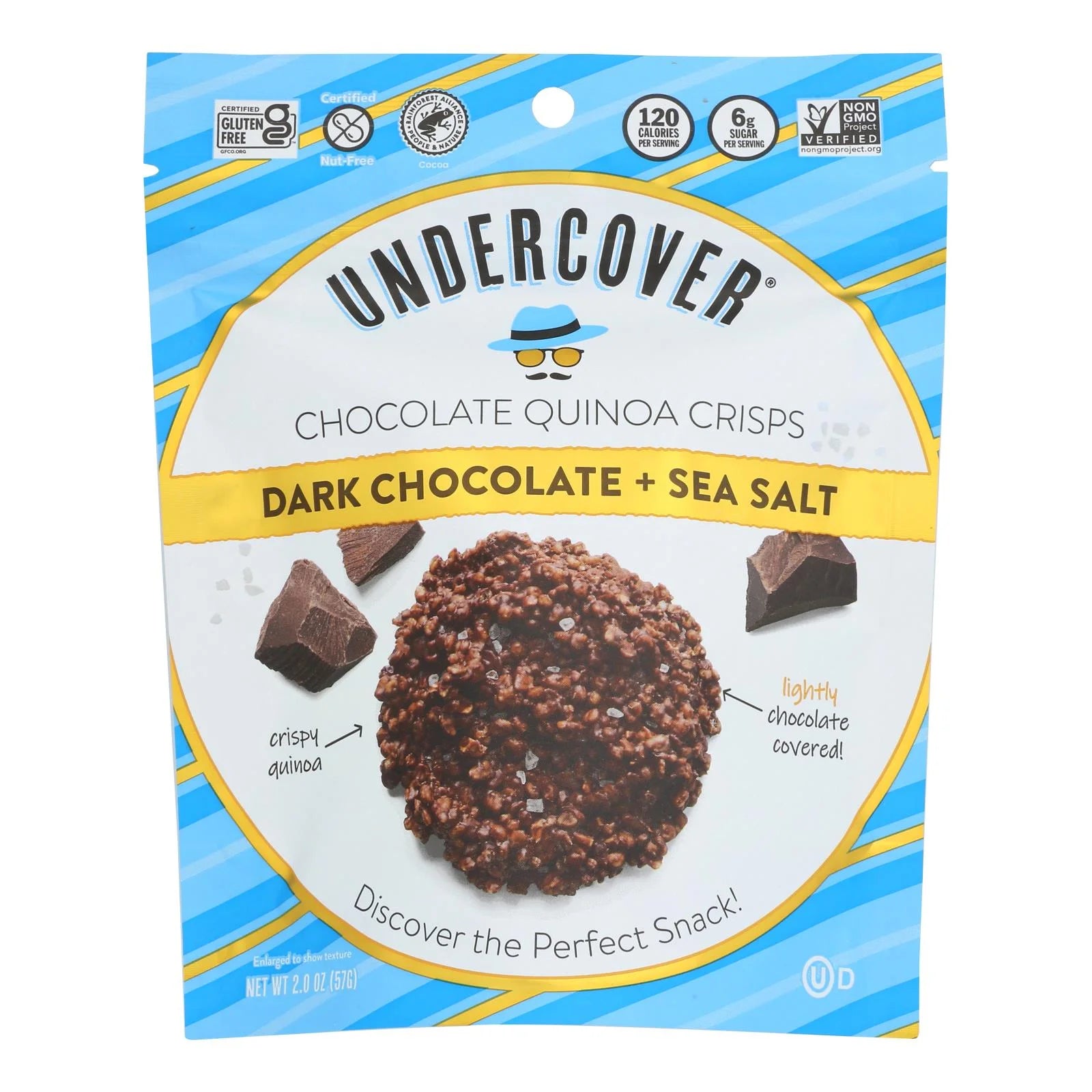 Dark Chocolate Sea Salt Crispy Quinoa Snack - Case of 12 - 2 OZ N1953