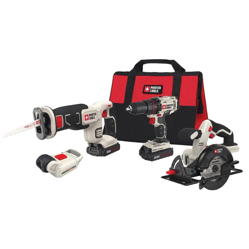 Cordless Drill Combo Kit Power Tool, 4-Tool W551