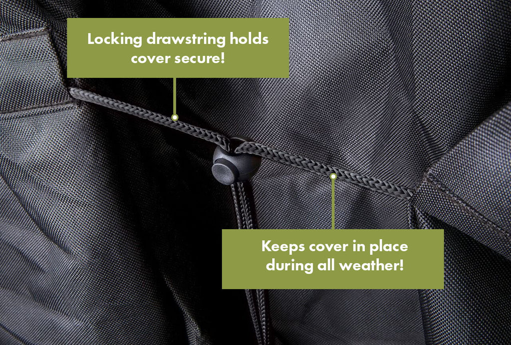 Black Heavy-Duty Rectangular Grill Cover I21342