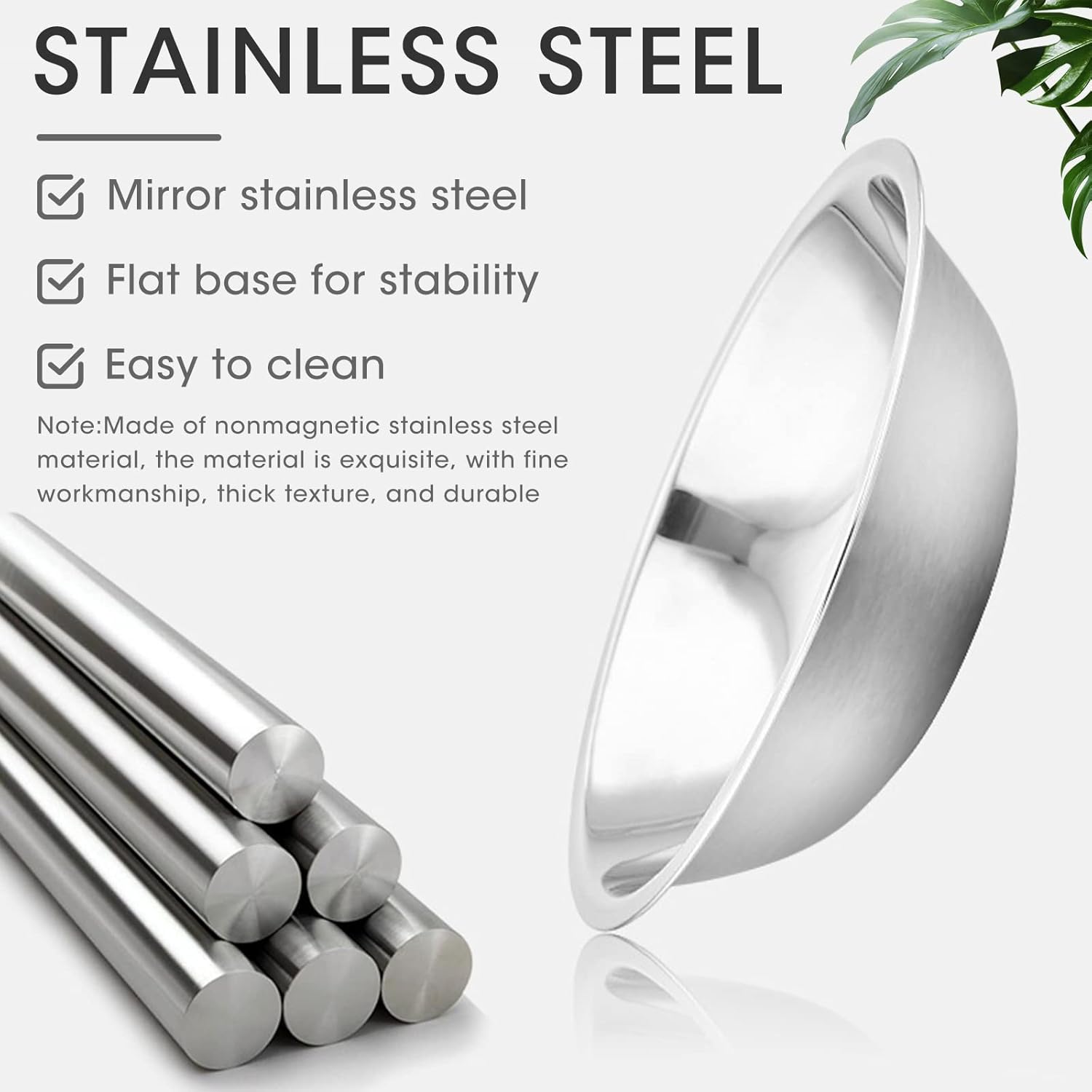 3 Quart Set of 3 Stainless Steel Mixing Bowl E962210