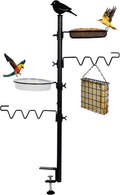 Black Steel Bird Feeder Station Kit C31737