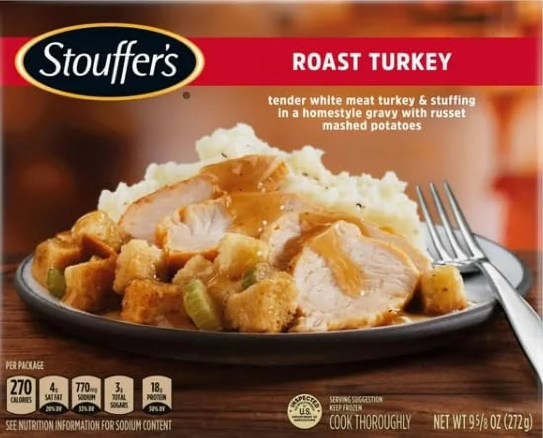 9.625 oz Frozen Turkey Meal, Pack of 8 W163630