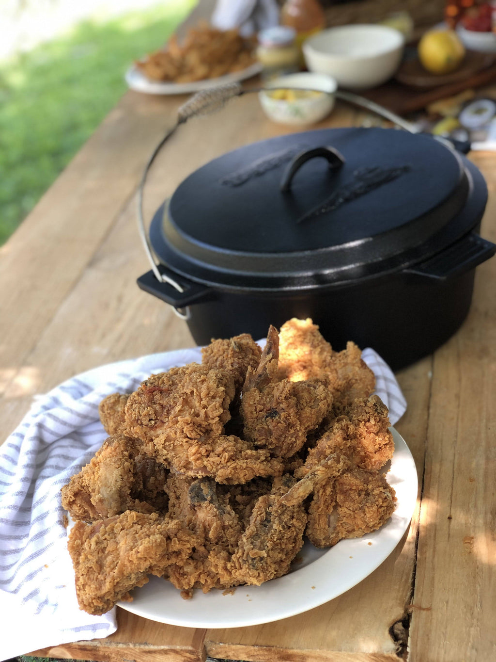 Cast Iron Chicken Fryer with Dutch Oven Lid, 10 Quart O931