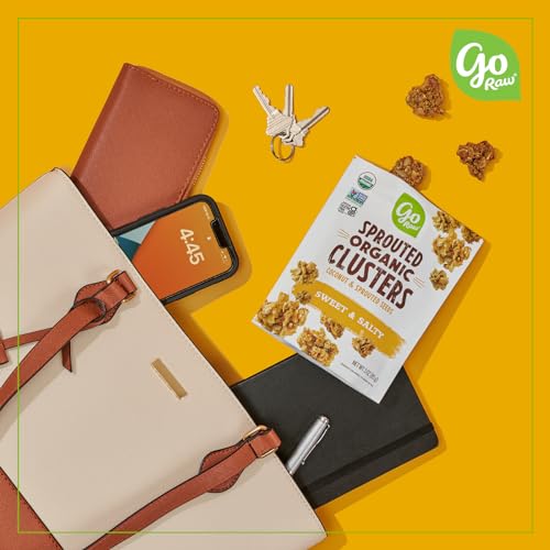 Organic Dark Chocolate Clusters with Coconut & Sprouted Seeds, 6 ct box of 3 oz bags D2903