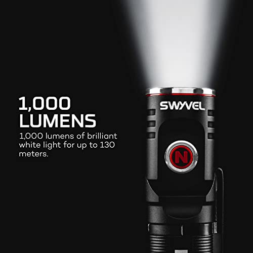 Compact 90 Degree Rotating Swivel Head Aluminum Flashlight C79365