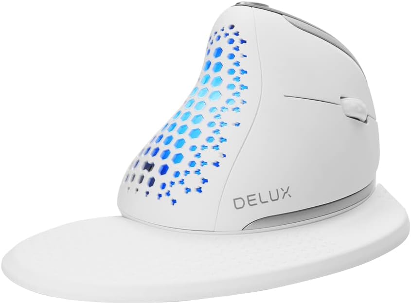 Wireless Ergonomic Vertical Mouse with OLED Screen, 7200DPI, Rechargeable Optical Mouse I827