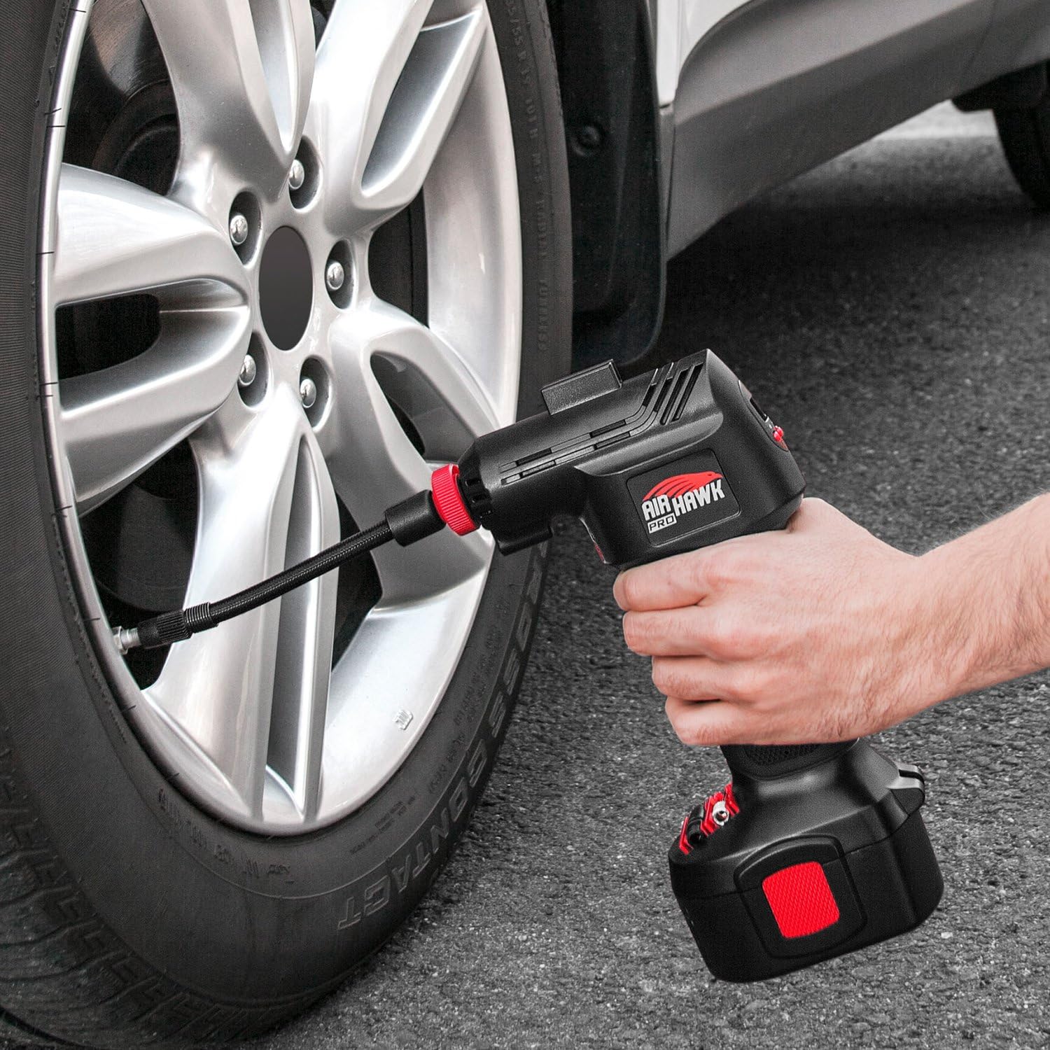 Black Cordless Tire Inflator H124445