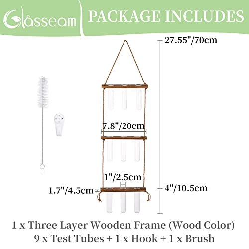 Hanging Glass Planter with Wooden Stand H815