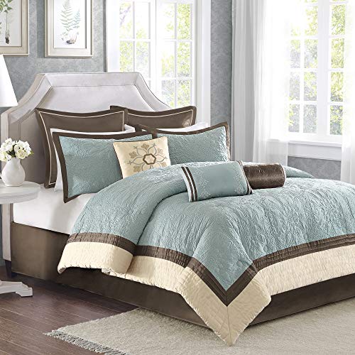 King Blue 9 Piece Comforter Set M62343