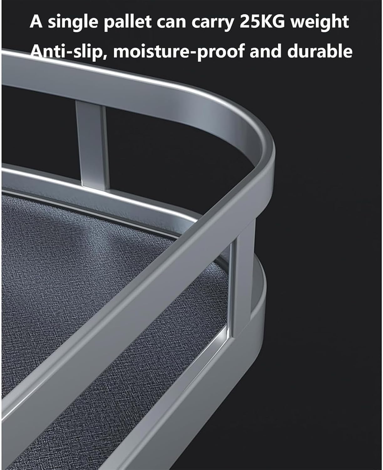 900MM 2-Tiers Swing Tray Cabinet Pull Out Shelf Organizer H565