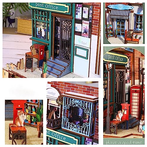 DIY Book Nook Miniature Kit, 3D Wooden Puzzle Booknook K90434