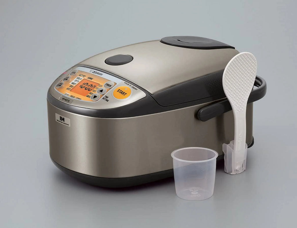 1 L Stainless Dark Gray Induction Heating Rice Cooker and Warmer C104