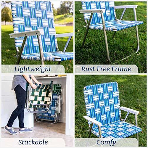 Folding Aluminum Webbed Chair J24055