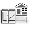 48" Wood Rabbit Hutch with Run S928544