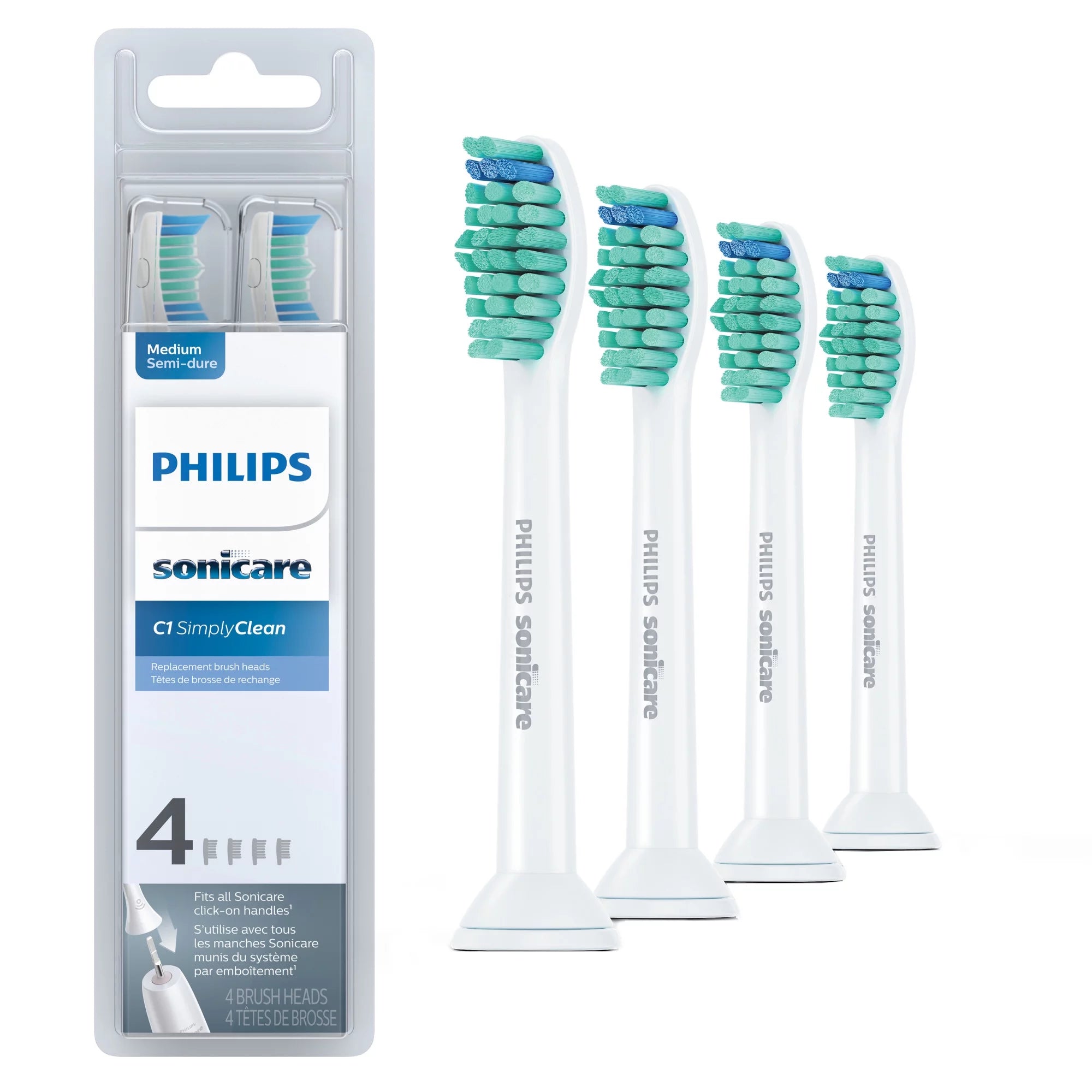 4 Pack Replacement Toothbrush Heads B9641