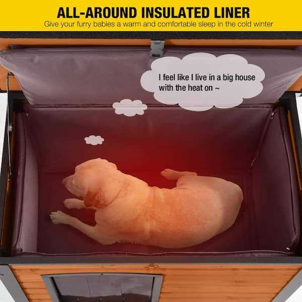 Insulated Outdoor Dog House with Liner Q3036