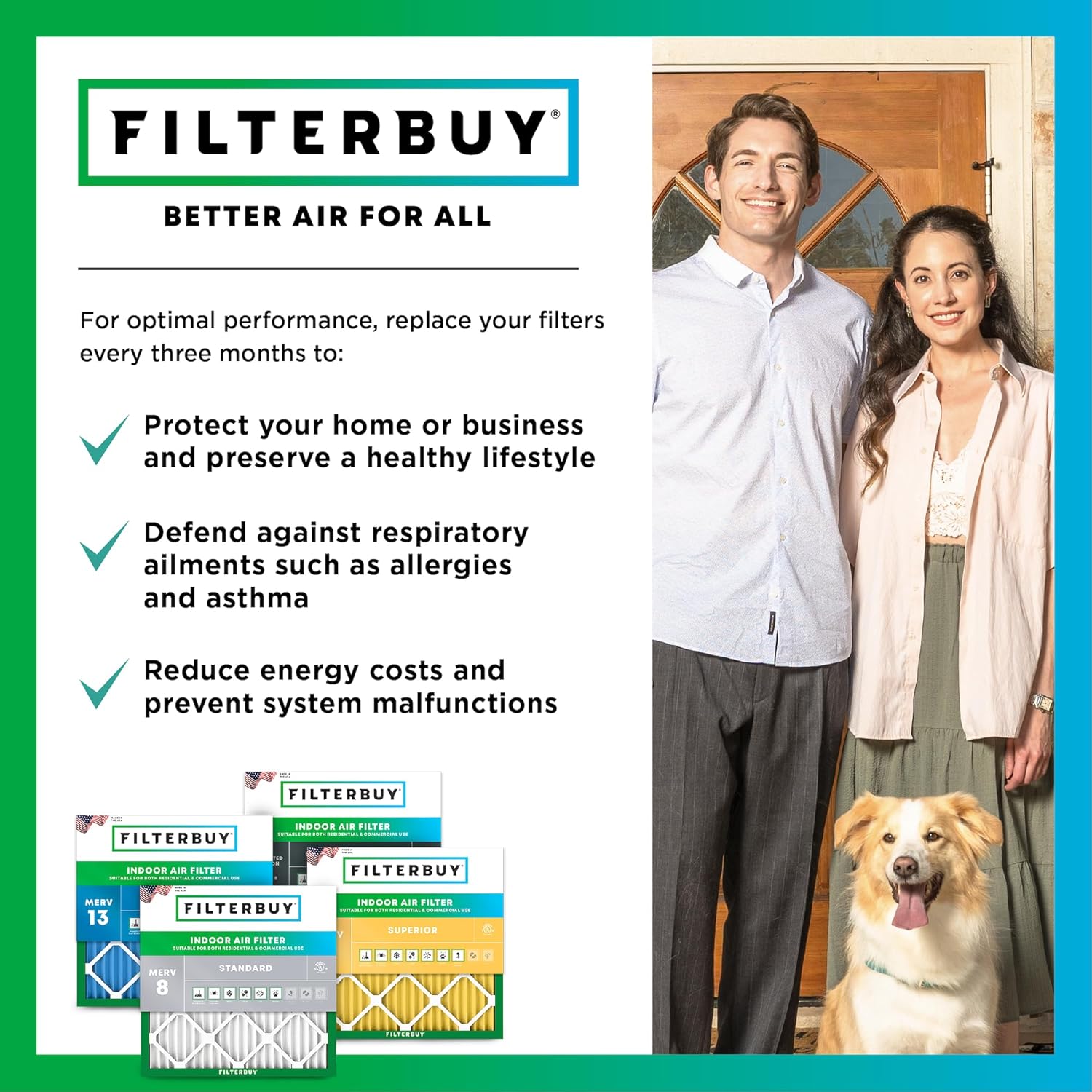 19x21.5x1 MERV 8 Pleated Air Filter (4-Pack) M87578