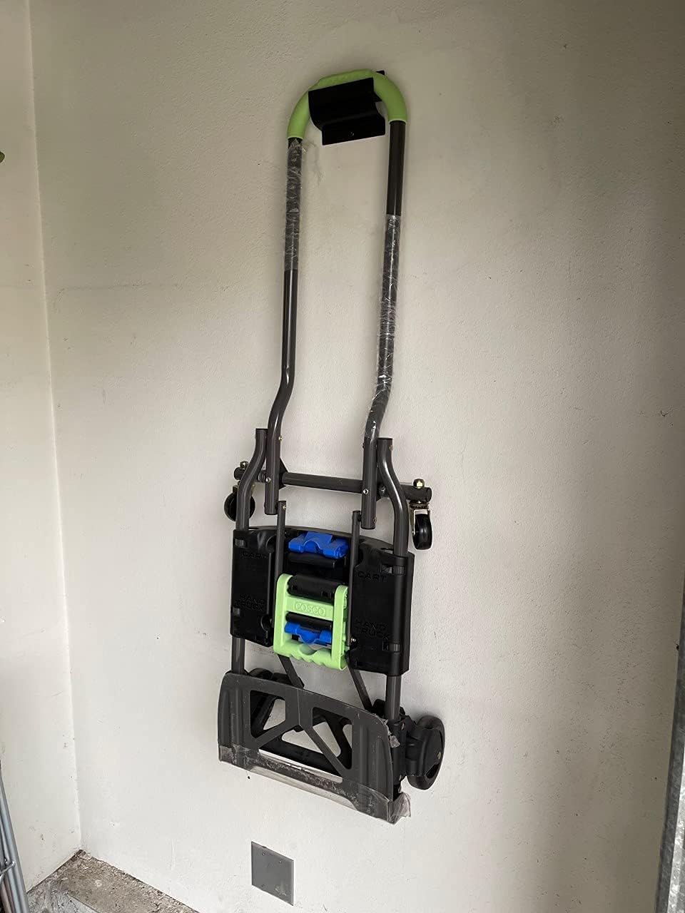 4-in Steel Wall Mount Ladder and Wheelbarrow Hanger, Matte Black R1402