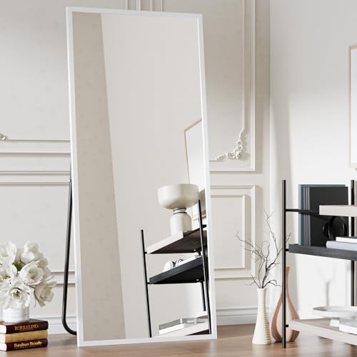 Black 65"x24" Full Length Mirror with Aluminum Alloy Frame X62059