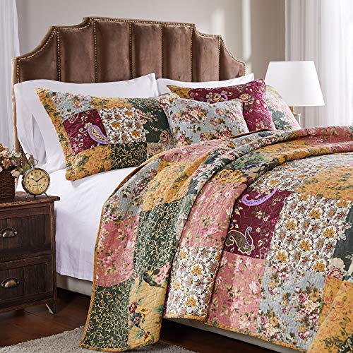 Natural 3-Piece Full/Queen Cotton Quilt Set Y97519