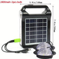 Portable 6V Rechargeable Solar Panel Power Storage Generator System USB Charger With Lamp Lighting Home Solar Energy System Kit M81901