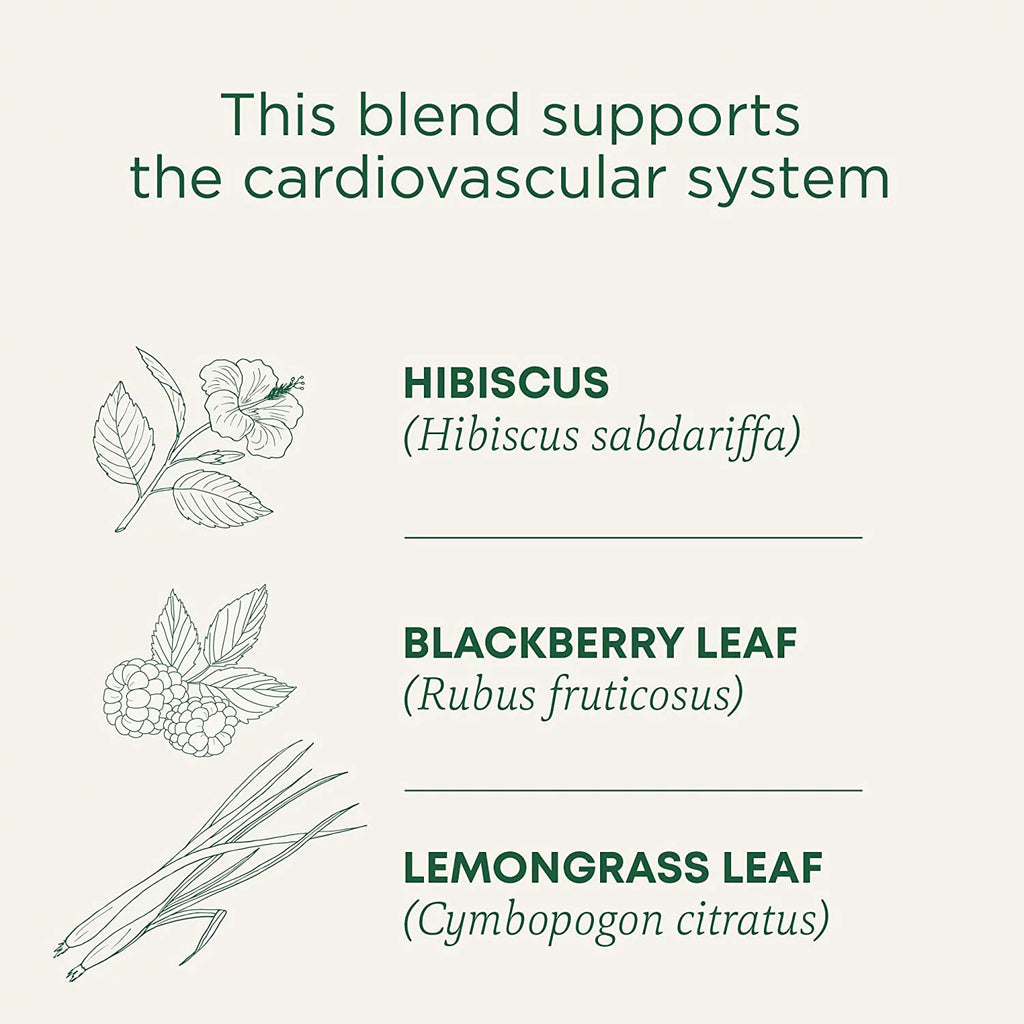 Organic Hibiscus Herbal Tea 16 Tea Bags Pack of 3 O93494