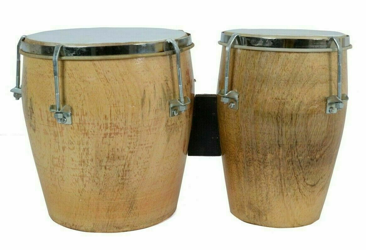 Natural Wood Bongo Drum Set W772147