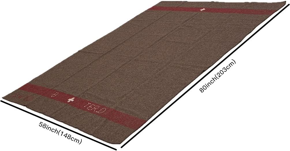 100% Wool Blanket 59" x 80" H176069