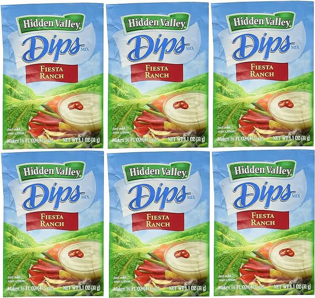 Fiesta Ranch Dips Mix, 1.1 Ounce (Pack of 6) W71755